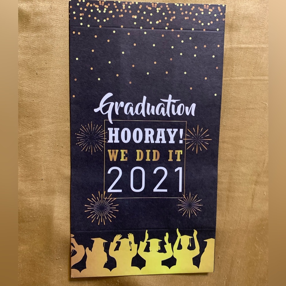 Graduation Celebration 2021 Bags - Black and Gold (6 Total)